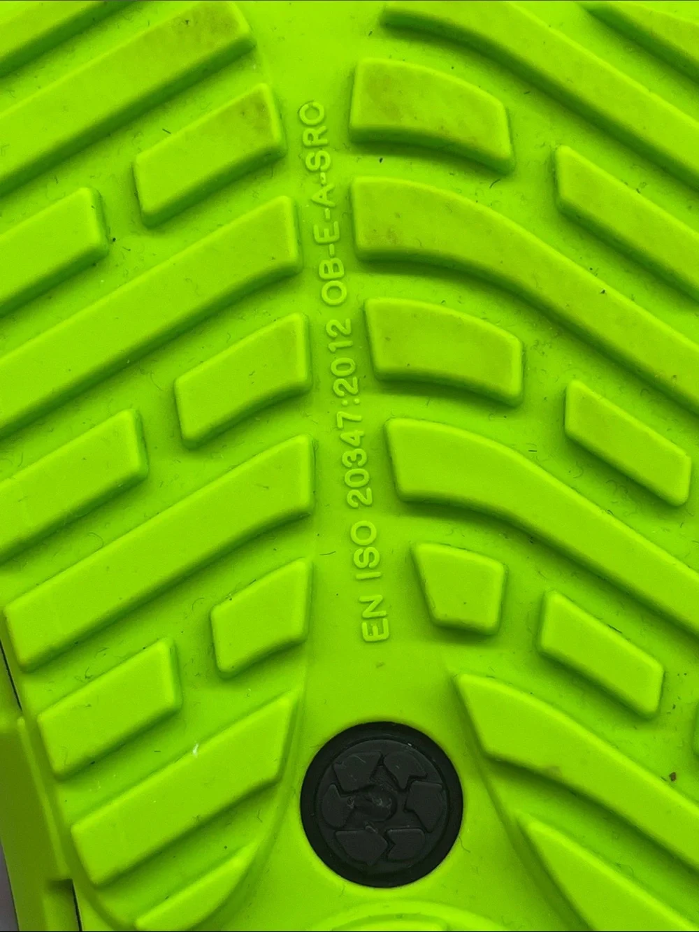 Men's Black Slip-On Clogs with Lime Green Outsole